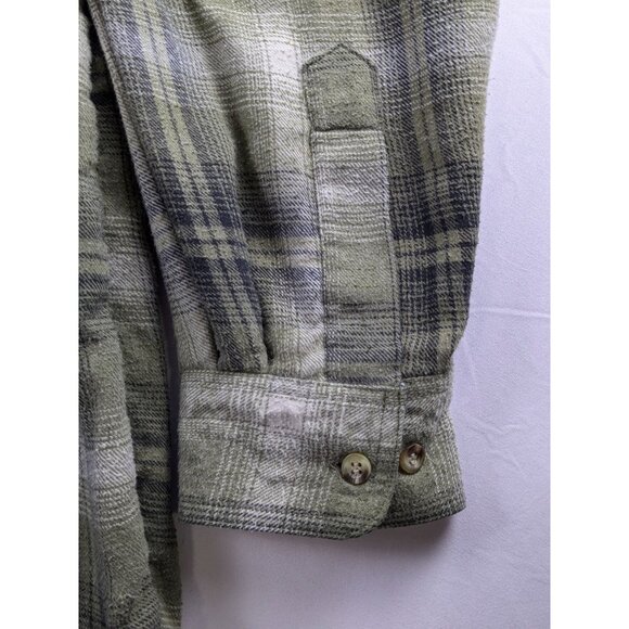 Vintage Wrangler Rugged Wear Thermal Lined Flannel Shirt Jacket Shacket Mens Lrg - Picture 8 of 15